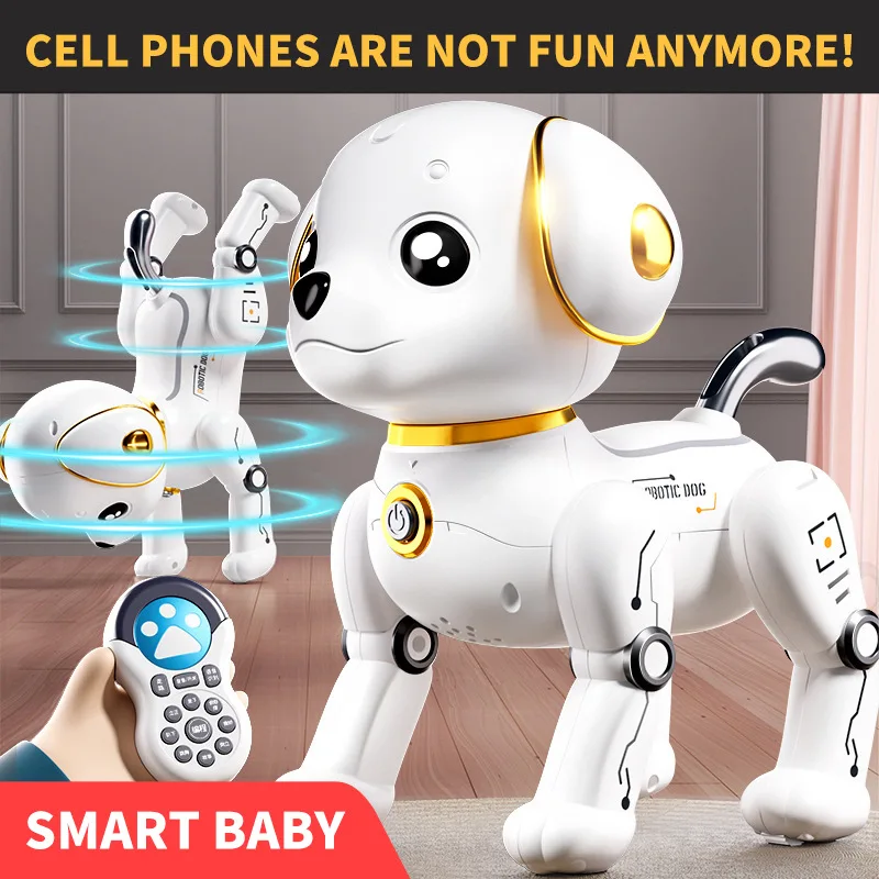 

My Melody Funny Gift-kawaii 22cm Intelligent Mini Rc Robot Dog,voice Interaction Stunt Pet Dog,children Toy,kids Electronic Toys