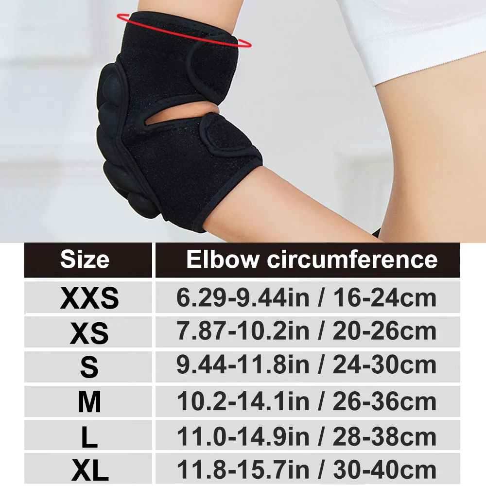 1 Pair Elbow Knee Pads Brace Support for Gardening,Construction Work,Anti Slip Collision Avoidance Kneepads with Thick EVA Foam