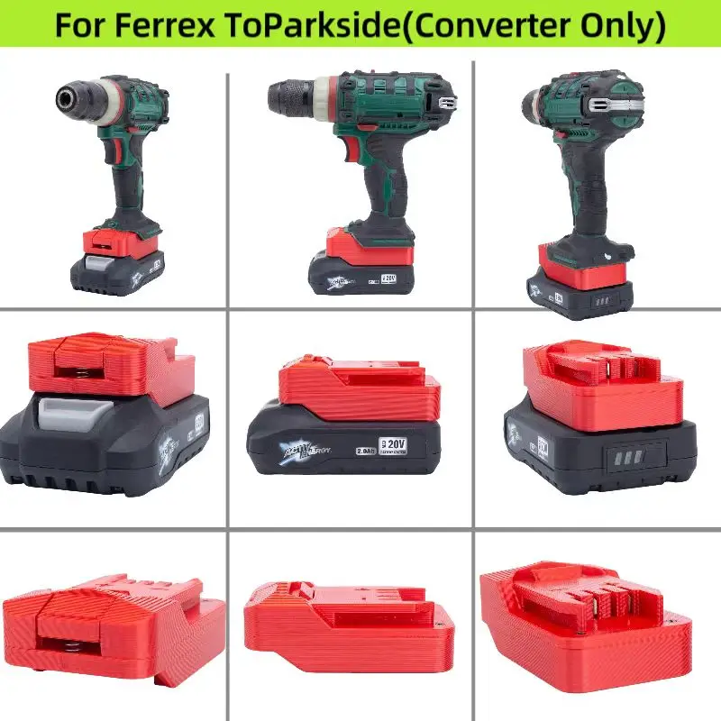 Imagem -06 - Adaptador de Bateria para Aldi Ferrex Activ Energy Compatível com Parkside Lidl s Tools Converter Não Inclui Ferramentas e Bateria