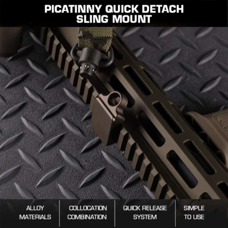

IPSC Competition Sling Swivel | Quick-Disconnect Rail Mount | Airsoft & Range Accessory