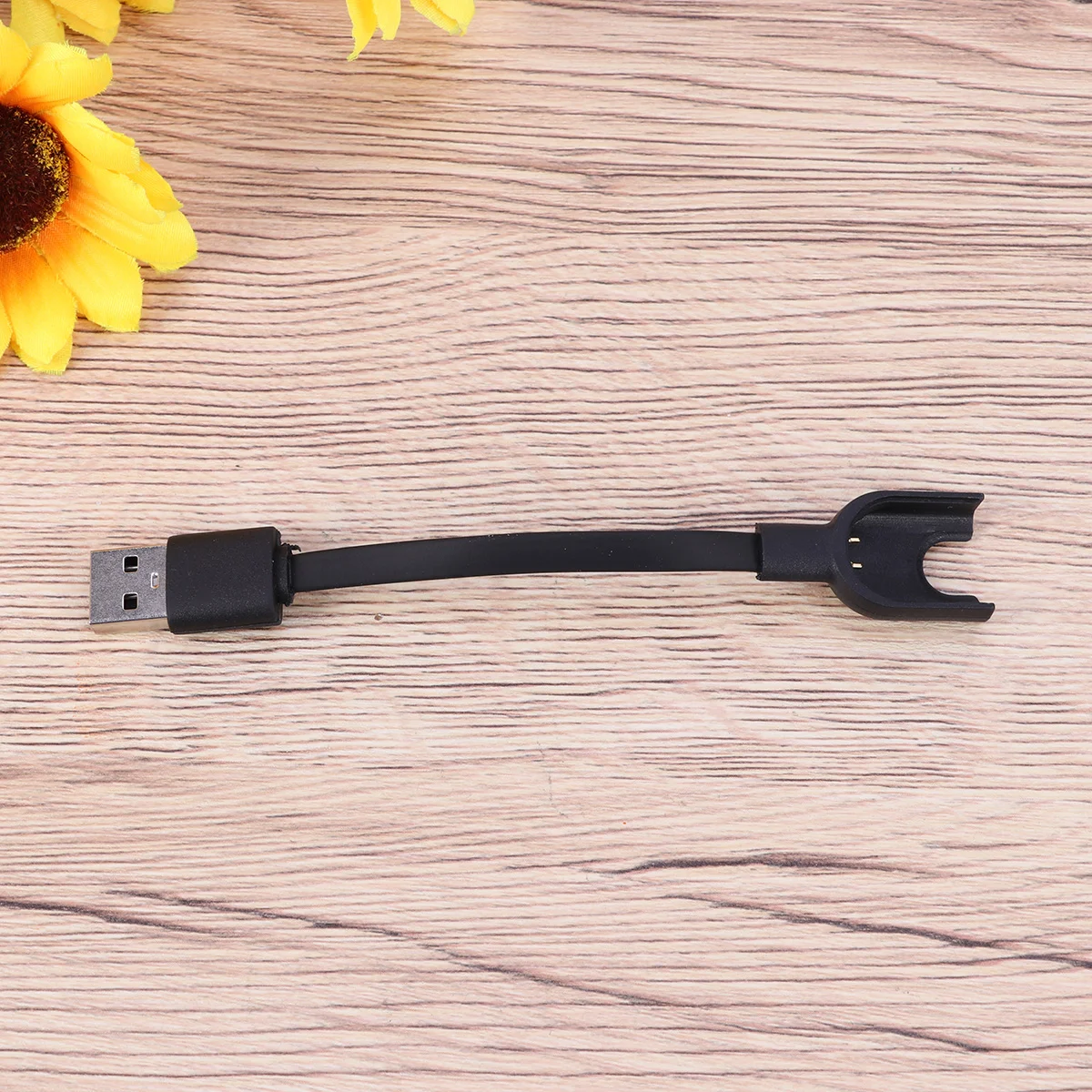 

2 Pcs Micro USB Charging Cable Chargers Cord Wire Band Black for Smart Bracelet Cords