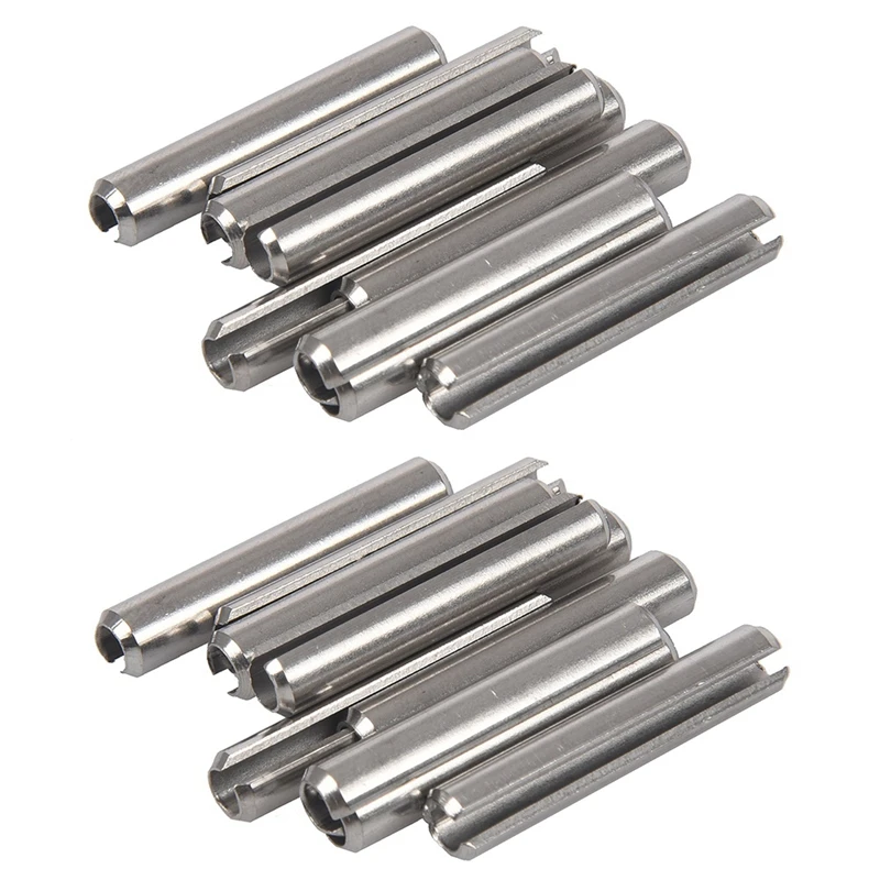 20Pcs M5x30mm 304 Stainless Steel Split Spring Roll Dowel Pins