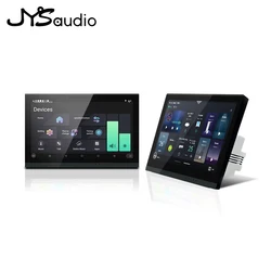 Wall Mount Amplifier Screen 7'' Music Control Panel AMP Equalizer Connect 4pcs 30Watts Ceiling Speaker For Home Surround System