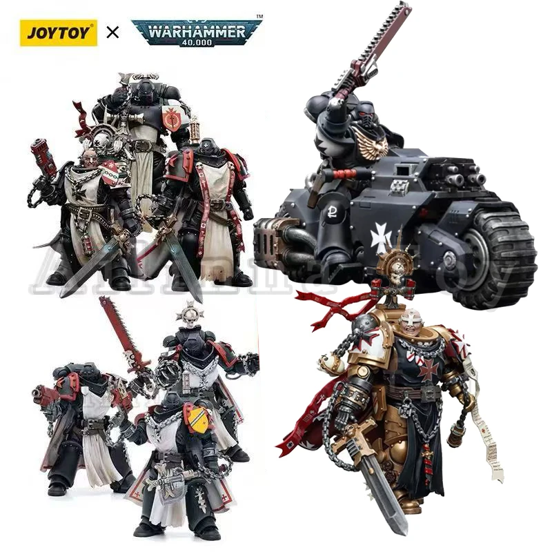 JOYTOY 1/18 Action Figure 40K Black Templars Squads Anime Collection Military Model