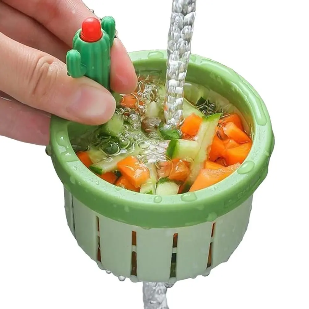 Anti-clogging Cactus Kitchen Sink Drain Strainer Food Waste Catcher Easy Cleaning Sink Drain Basket Waste Collector Filter