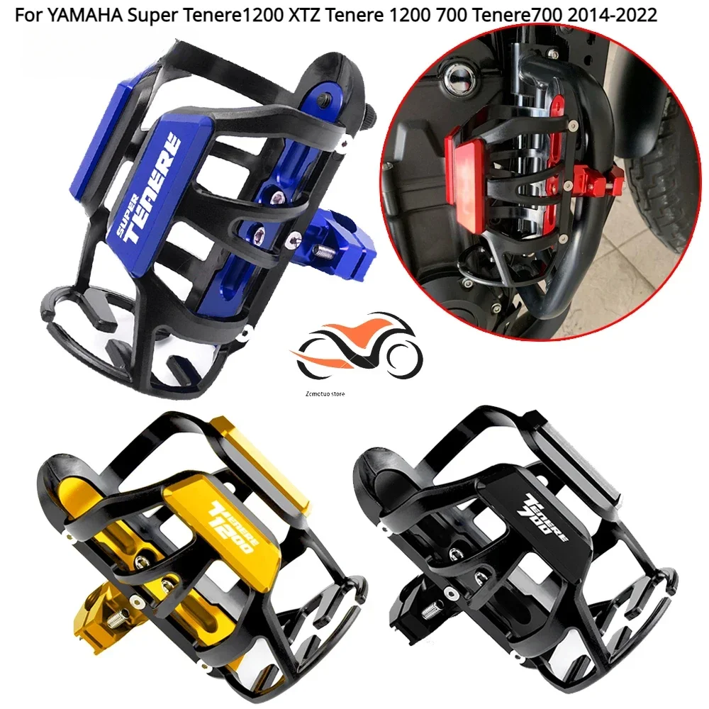 

For YAMAHA Super Tenere1200 XTZ Tenere 1200 700 Tenere700 2014-2022 Motorcycle Beverage Water Bottle Cage Drink Cup Holder Sdand