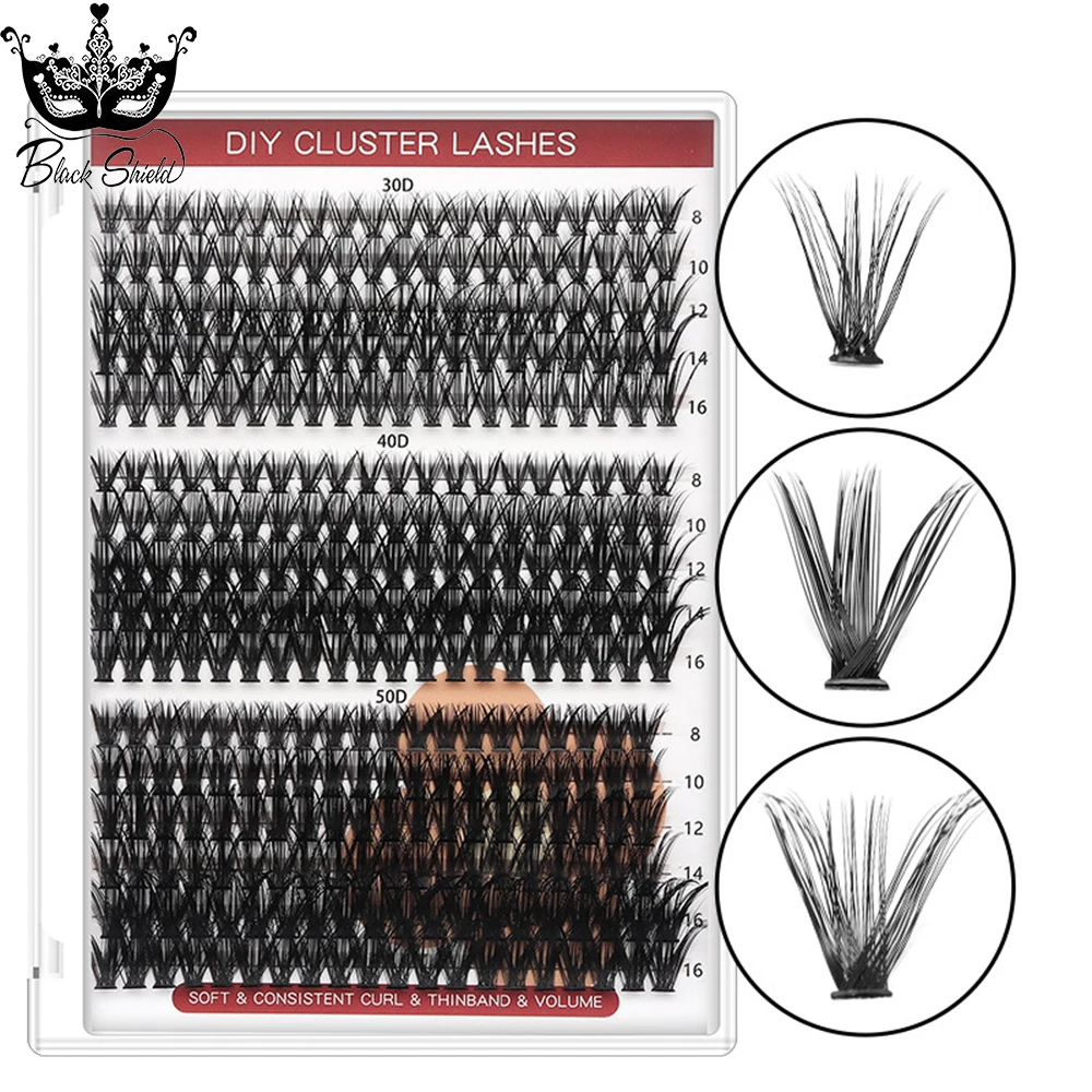 320PCS Lash Clusters Kit with Lash Bond and Seal Makeup tools DIY Lashes Extension kit  Lashes Gluing Glue Accessories