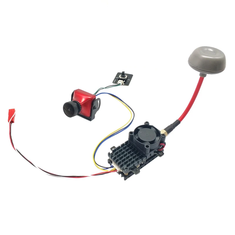 5.8Ghz 2W FPV VTX Transmitter+CCD 800TVL Cam+FPV Antenna 2000MW 48CH Audio Video Transmitter For FPV Long Range Drone