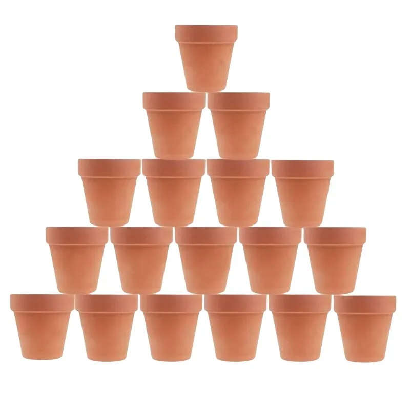 18 Uds. Macetas de cabaña de 1,8 pulgadas, macetas de cactus, maceta suculenta con orificio de drenaje, ideal para plantas y manualidades