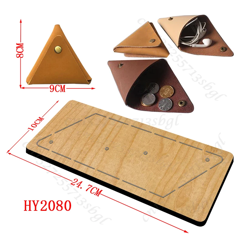 Triangle Wallet Coin Earphone Data Cable Packaging Wooden Cutting Dies Suitable for Common Die Cutting Machines on the Market