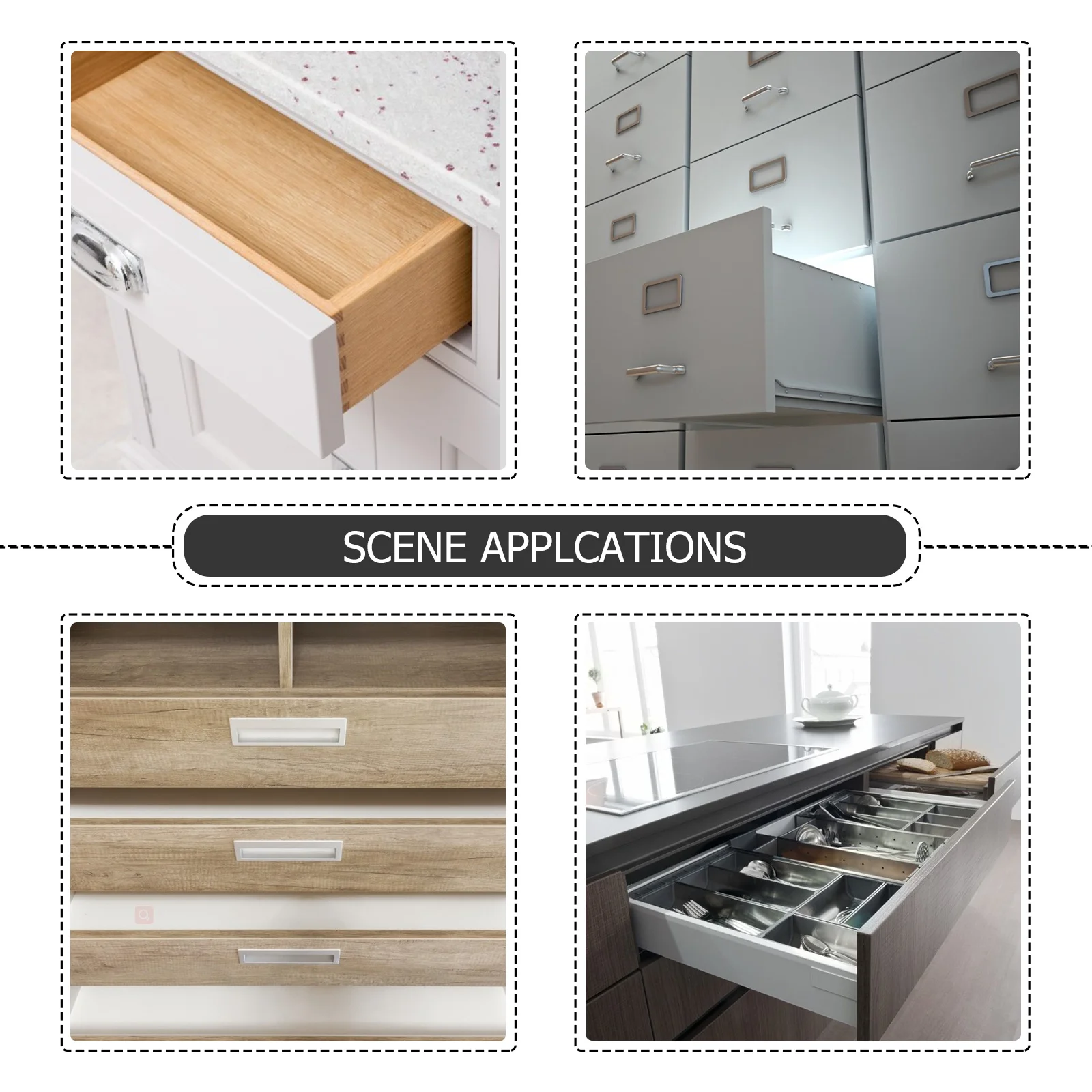 

2pcs Invisible Pull Handle Aluminum Alloy Embedded Furniture Handle For Cabinet Wardrobe Cupboard Door Durable Rustproof