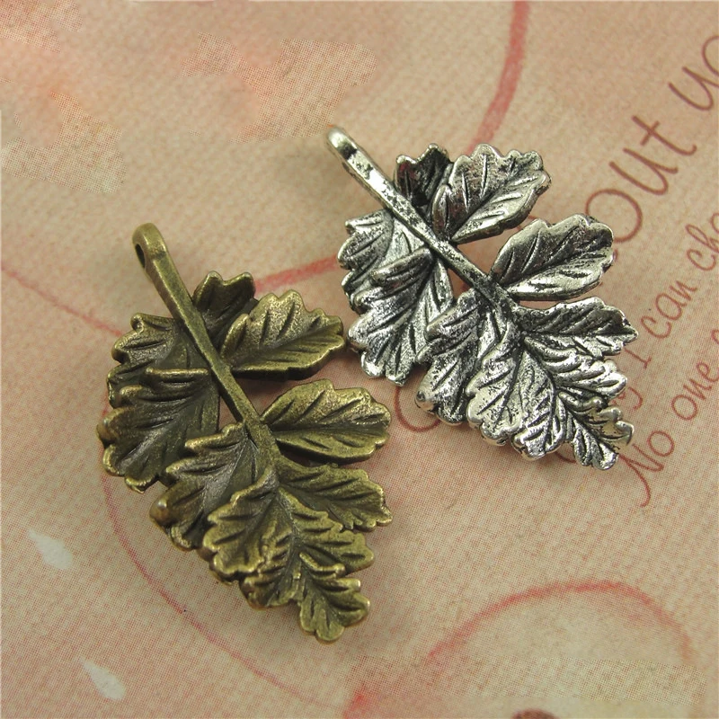 

40 шт./лот сплав с кленовым листом, подвесные соединители для изготовления ювелирных изделий, браслет, аксессуары для рукоделия «сделай сам»