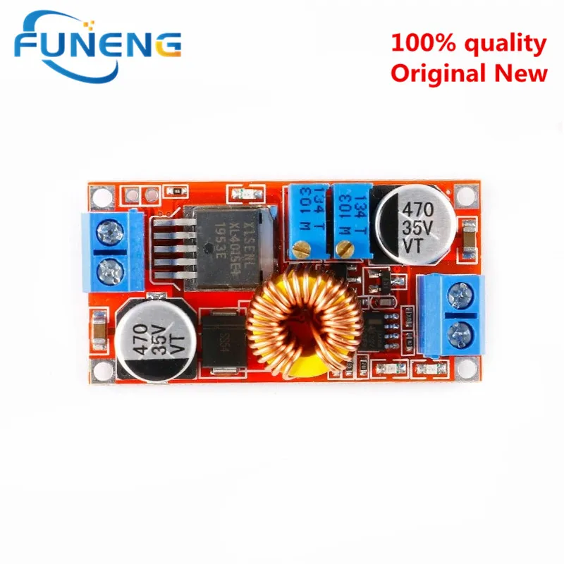 5pcs XL4015 E1 5A DC to DC CC CV Lithium Battery Step down Charging Board Led Power Converter Lithium Charger Module