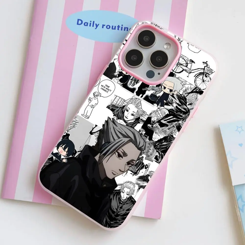 

Sakamoto Days Gaku Phone Case for iPhone 17 16 15 14 13 12 11 Air Pro Max Plus Jelly Dual Layer Pink Cover