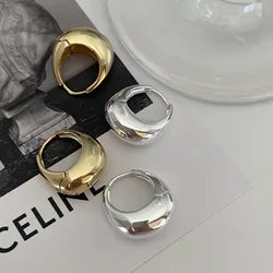 BF CLUB Orecchini in argento sterling 925 rotondi in oro per le donne Ragazza Moda sexy Gioielli alla moda Regalo Festa di nozze pendientes mujer