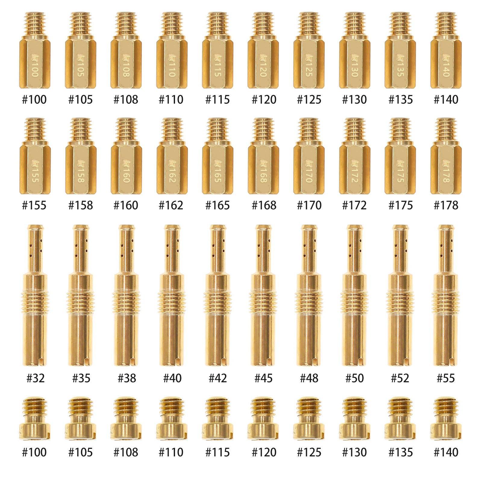 

Carburetor 30PCS Main Jets&10PCS Slow Pilot Jets for PWK Keihin OKO KOSO 100-178