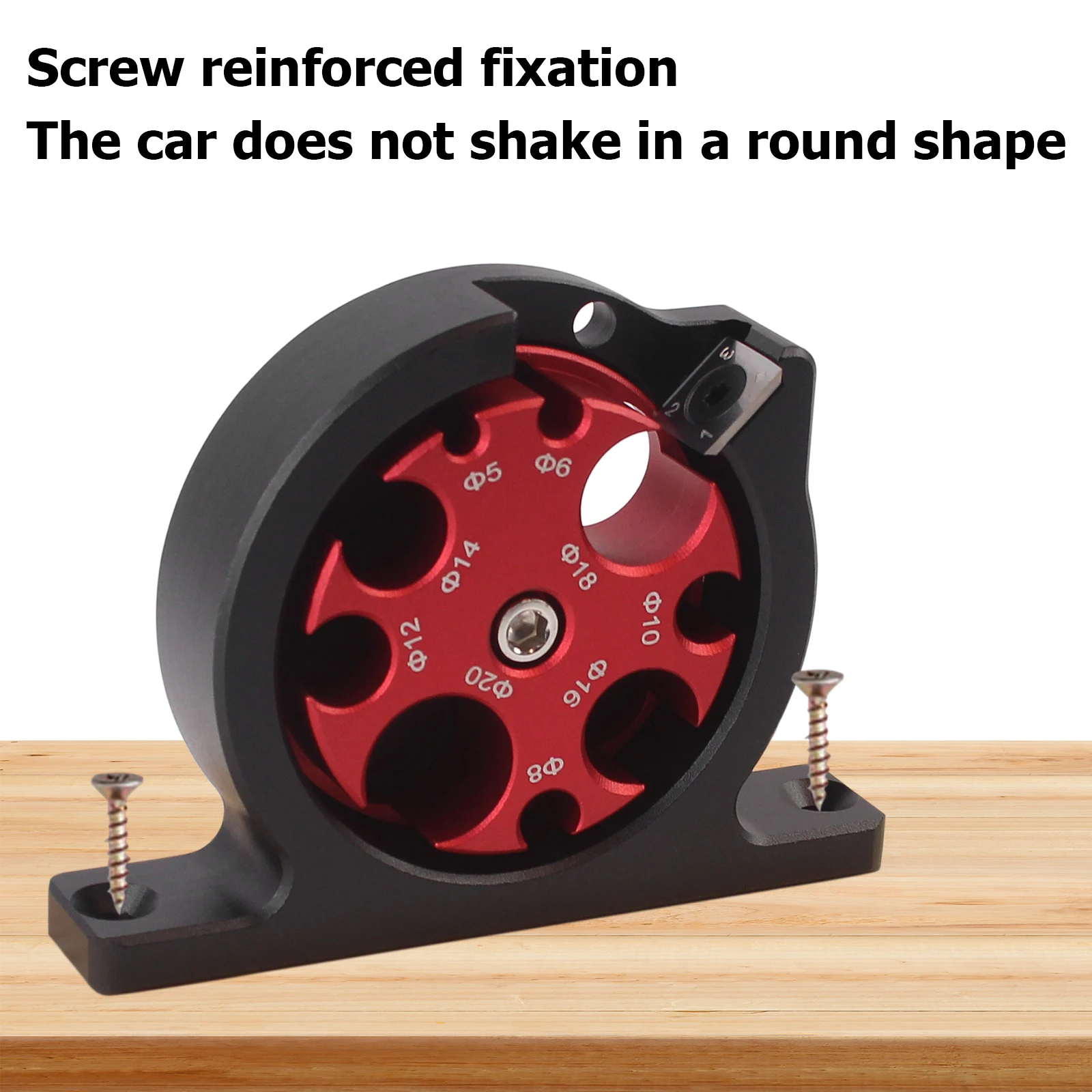 قاطع وتد قابل للتعديل لصانع وتد، أداة مساعدة لقضيب مستدير من الكربيد لأعمال النجارة، فتحات سوداء 5-20 مم لقضيب خشبي