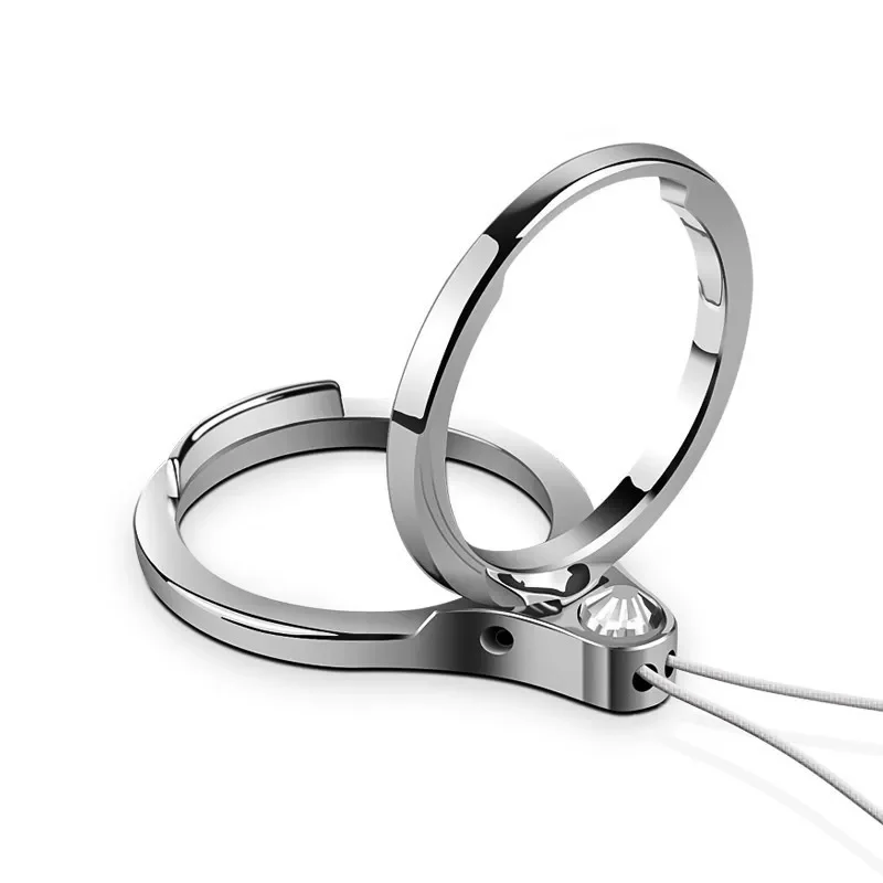 Universal Metal Lanyard for Key Mobile Phone Strap Keycord Finger Ring Holder Stand Smartphone Accessories for Xiaomi iPhone