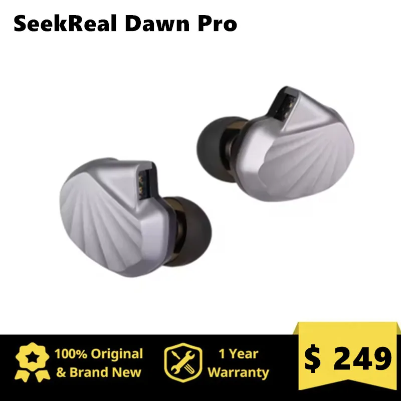 SeekReal Dawn Pro 10*14 mm Square Planar Driver + Knowles BA Hybrid Drivers HiFi Earphones