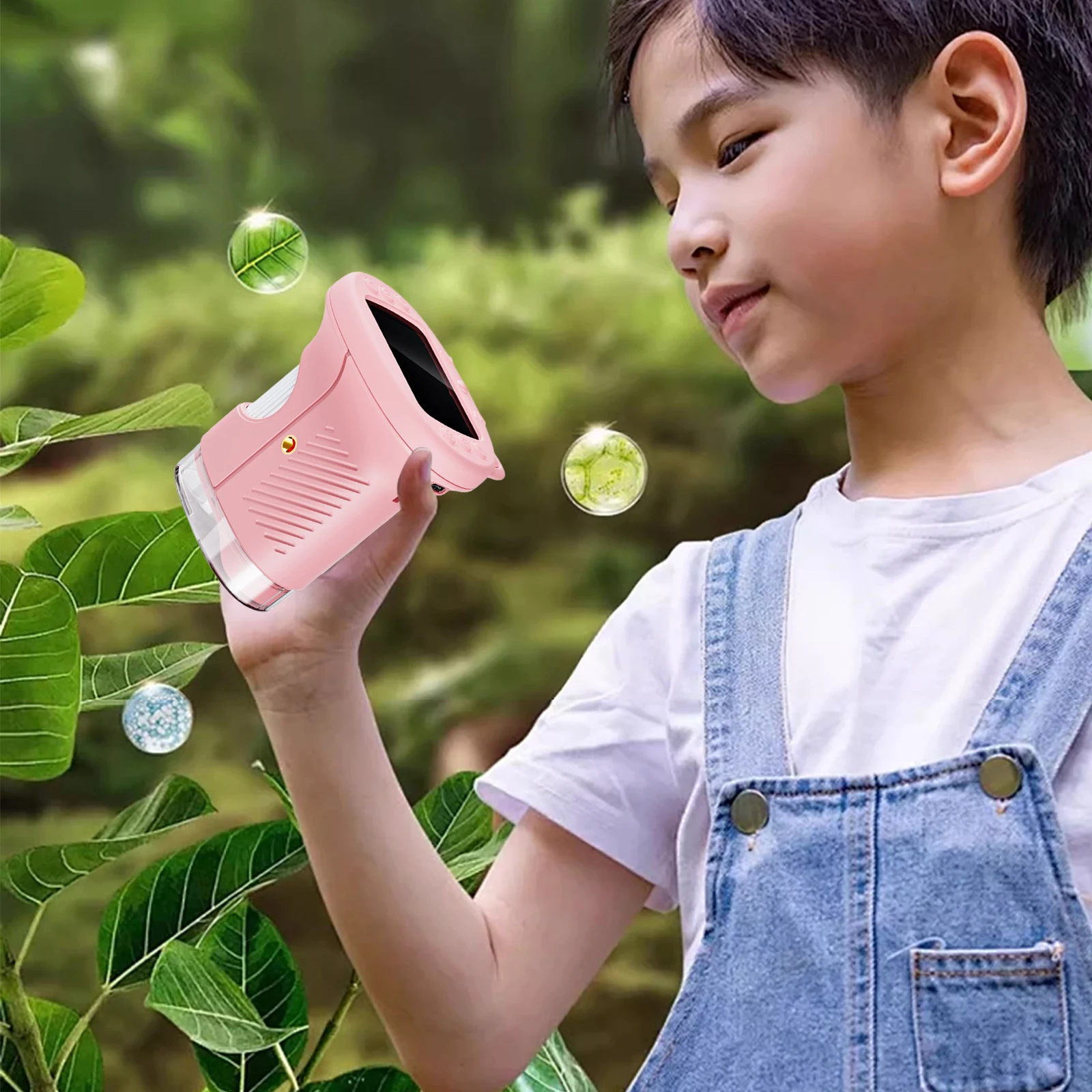 Microscope Portable Rechargeable 1000X pour enfants, loupe numérique portative 1080P, écran IPS de 2.4 pouces pour enfants étudiants ﻿