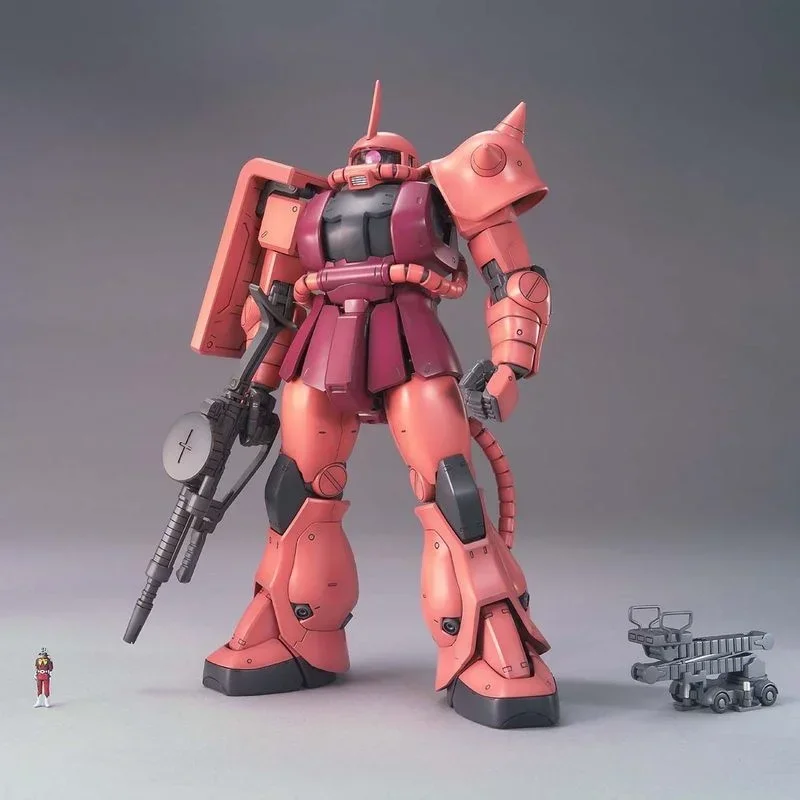 مجموعة نماذج Bandai-Gundam للأطفال ، شخصية أنيمي Gunpla ، مجم 1: MS-06S ZAKU II Collection ، شخصية حركة أنيمي Gunpla ، ألعاب حقيقية