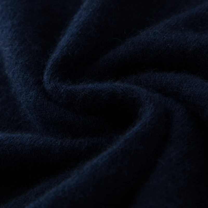 CHICUU Men's 100% Cashmere Sweater Zipper Pullover Mock Neck Long Sleeve Basic Cashmere Knitwear Autumn Winter Clothing Tops