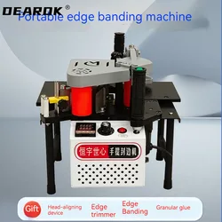 1200W Small Manual Edge Banding Machine Double Side Gluing Portable Edge Bander Woodworking Equipment 220V