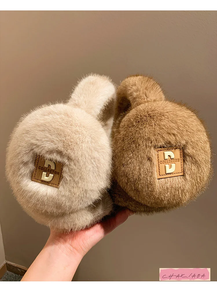 الحليب الدوامة لينة في الهواء الطلق ركوب الباردة واقية مكدسة سميكة الدافئة غطاء للأذنين رباط رأس مطاطي أفخم غطاء للأذنين الإناث الشتاء #5