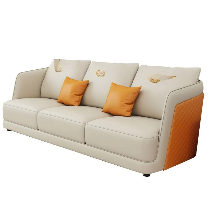 

Postmodern, light luxury, sofa, large apartment, living room, combination, Italian style, luxury, simplicity