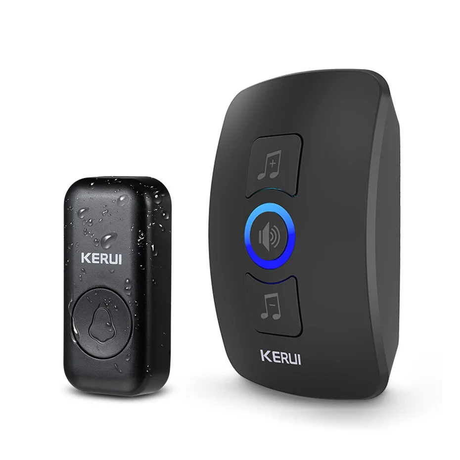 KERUI M525 Outdoor Wireless Doorbell Waterproof Smart Home Door Bell Chime Kit LED Flash Security Alarm Welcome House Melodies