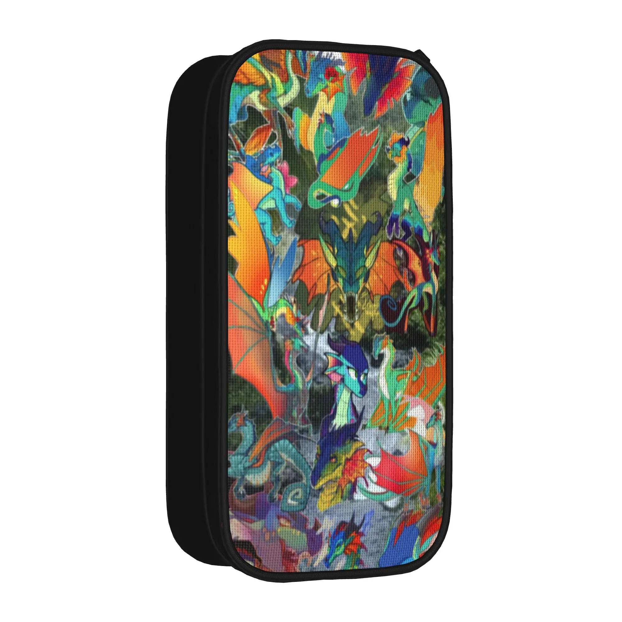 Fun Wing Of Fire dragon Pencil Cases  Pencilcases Pen Box for Student Large Storage Bag Office Cosmetic Stationery
