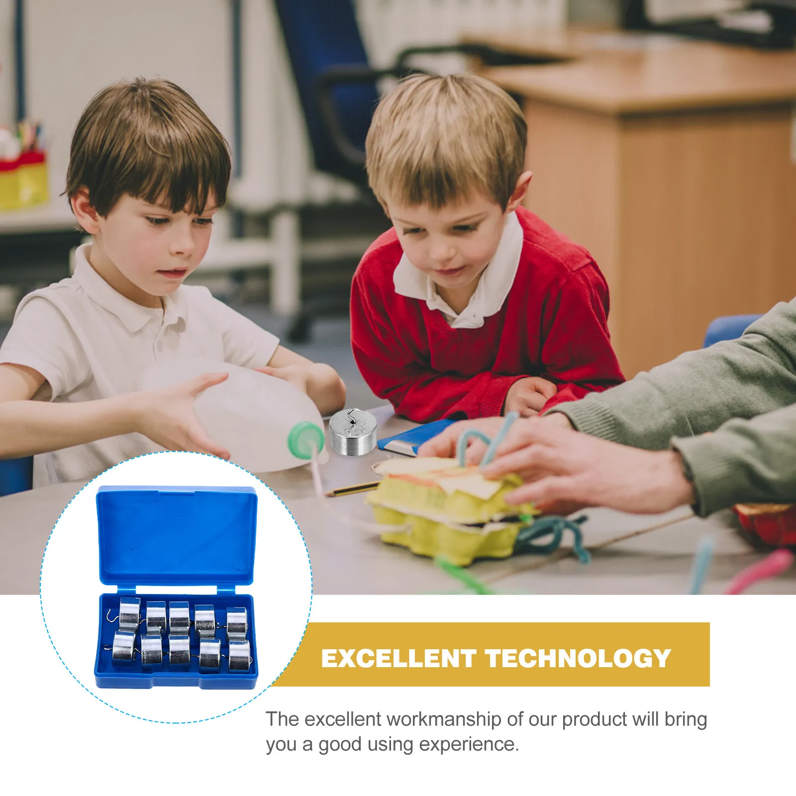 

10 шт. металлических грузиков-крючков по 50 г каждый, инструменты для механических экспериментов, учебные пособия по физике, школьные принадлежности, для практического использования