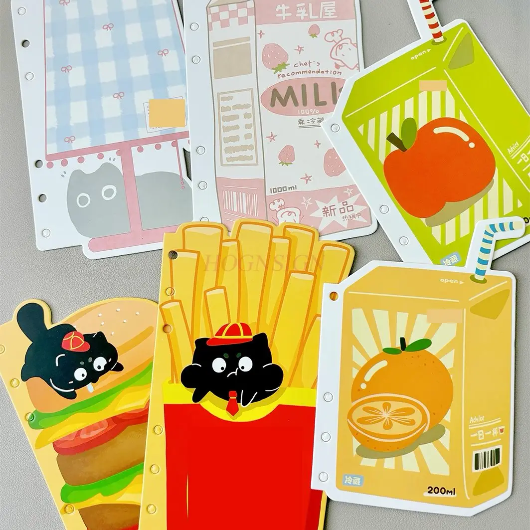 

1pcs Divided pages, sticky notes, photo paper, notebook, inner pages, loose leaf, substitute for core, hand account, cute