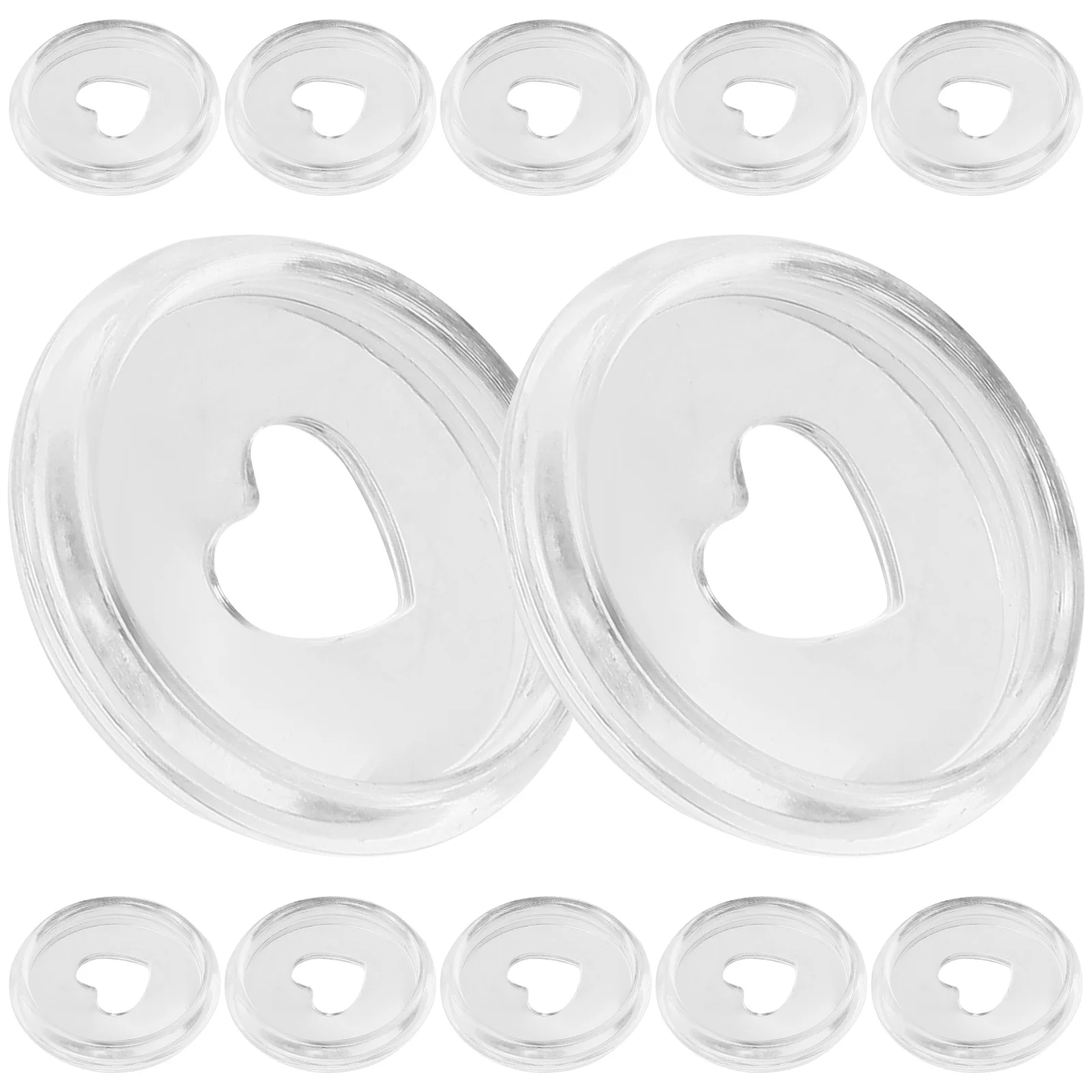 30Pcs Binder Discs Plastic Binding Supplies for Discbound Notebooks Replacement Discs Smooth Rounded Corner DIY Binder Tools