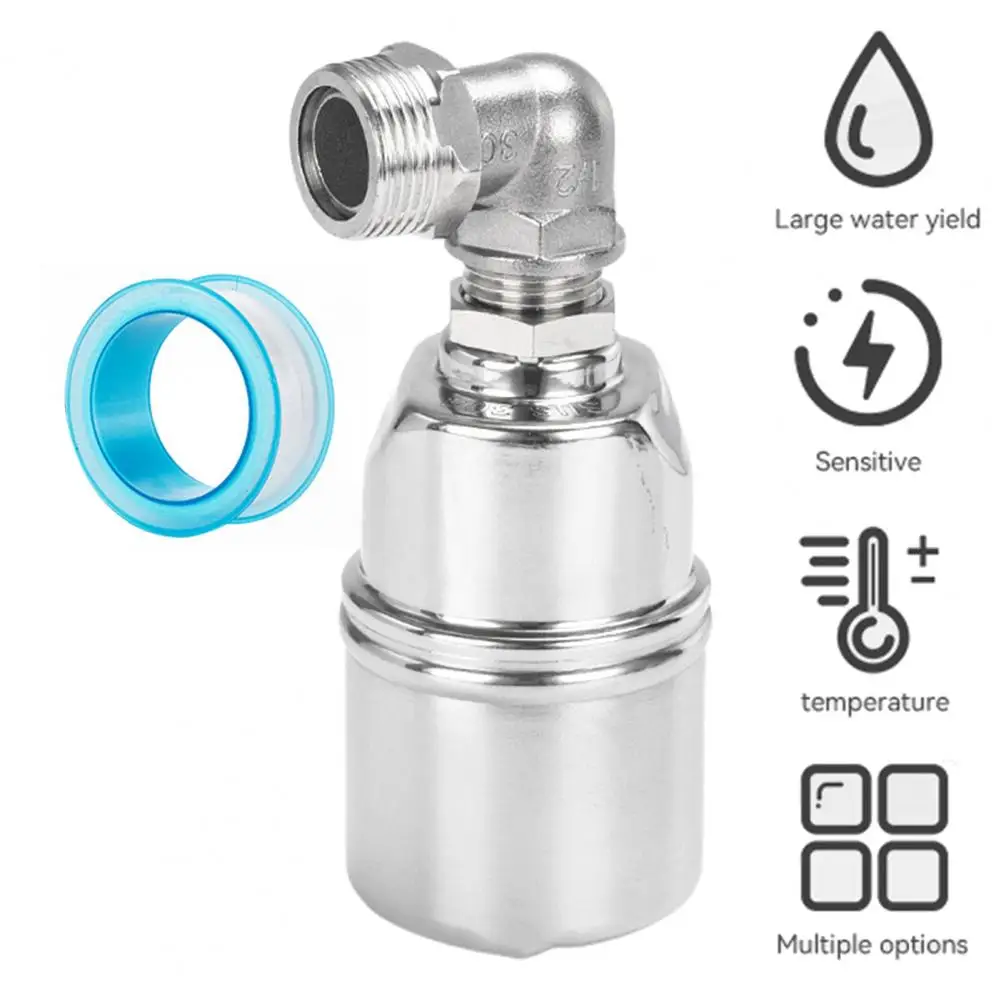 Floating Ball Valve  Functional Stable Sensitive  Stainless Steel Automatic Water Level Control Valve Household Supplies