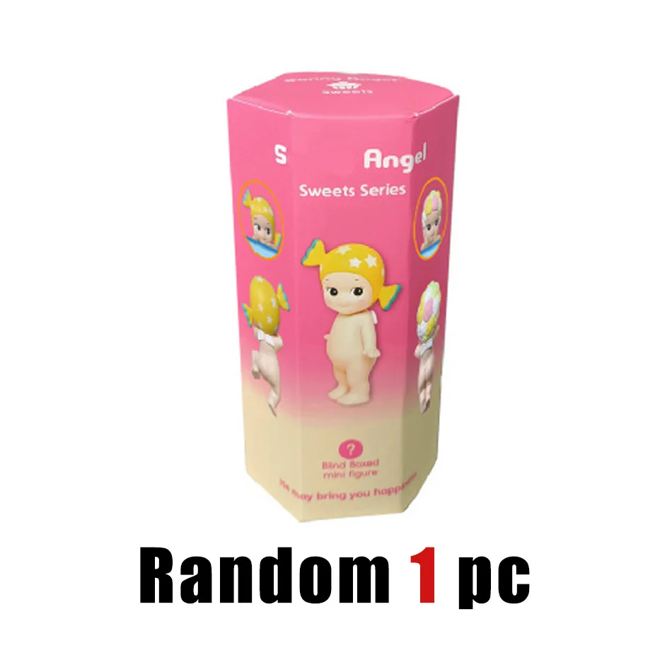 Hot Cartoon Angel Blind Box snoepfiguur unboxing plezier auto-interieur decoratie ornament verjaardag kerst pop cadeau
