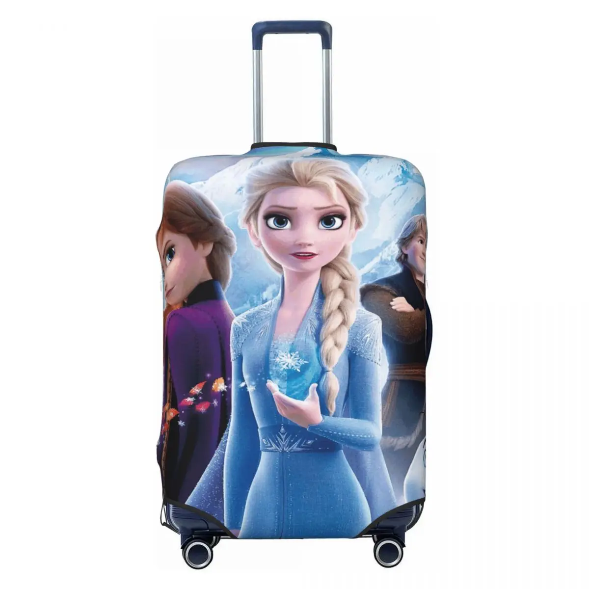 

Custom Frozen Princess Elsa Anna Olaf Luggage Cover Protector Cute Cartoon Anime Travel Suitcase Protective Cover for 18-32 Inch