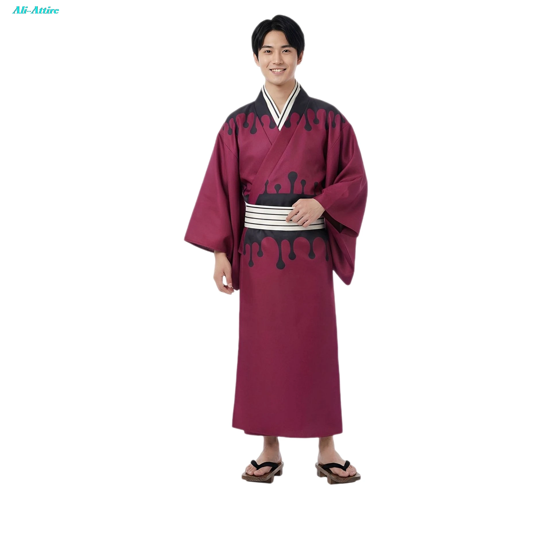 

Anime Devil Murderer Cosplay Douma Kimono Belt Clothes Men Party Disguise Roleplay Male Halloween Outfits Suit Costume Carnival