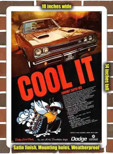 1e,Metal Sign - 1969 Coronet Super Bee - 10x14 inches