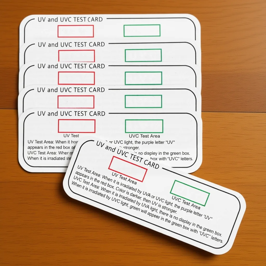 

6pcs Uv Test Cards Uva Uvc Detection Sensitive Paper For Sunlight Intensity Indoor Outdoor Use Uv Light Testing Strips Uvc
