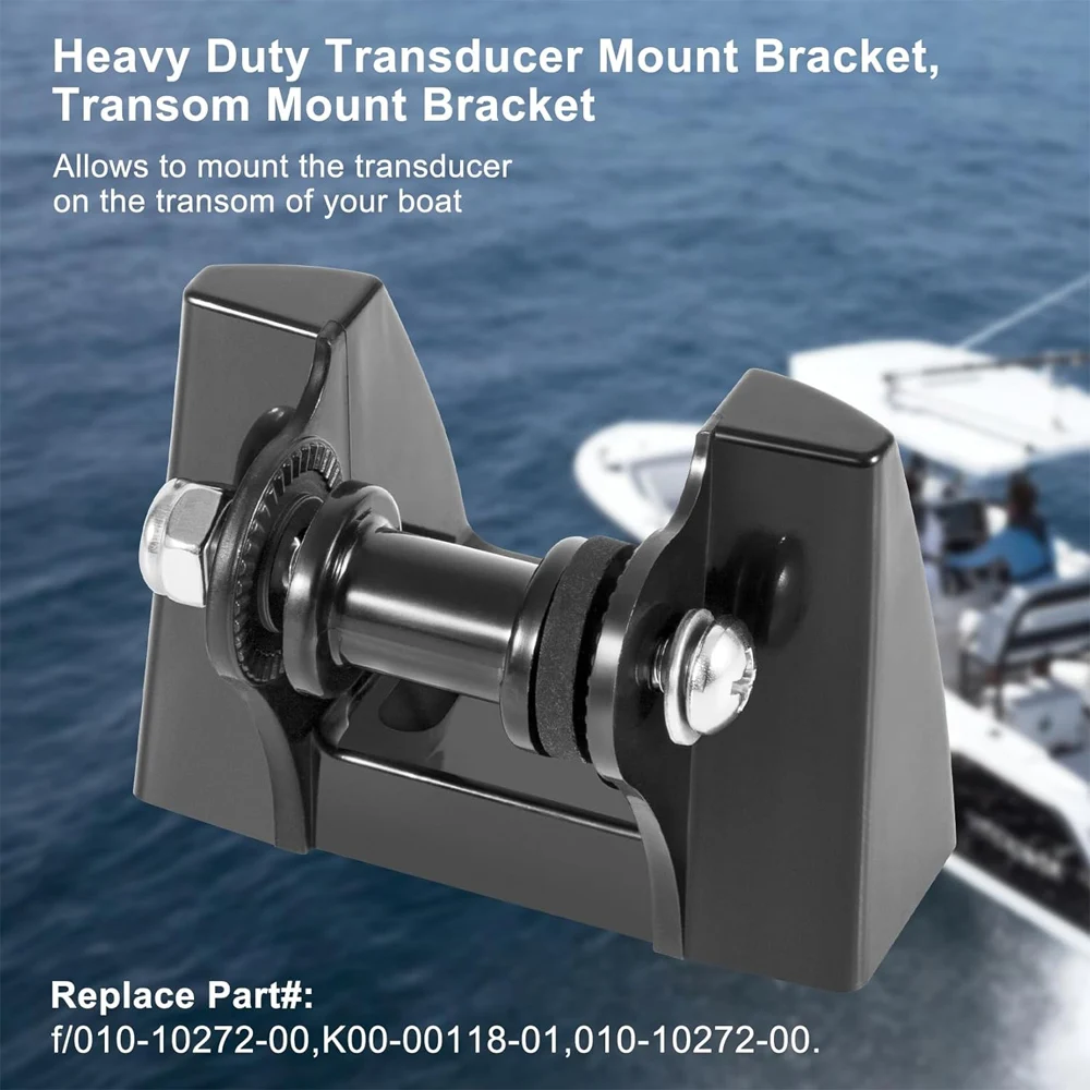 010-10272-00 Heavy Duty Transducer Mount Bracket, Transom Mount Bracket Compatible with Garmin Fishfinder, GPSMAP, GSD K00-00118