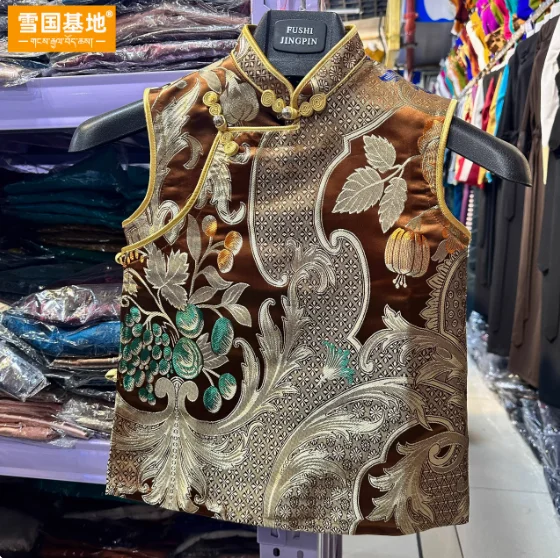 Chaleco tibetano chino Xizang masculino y femenino