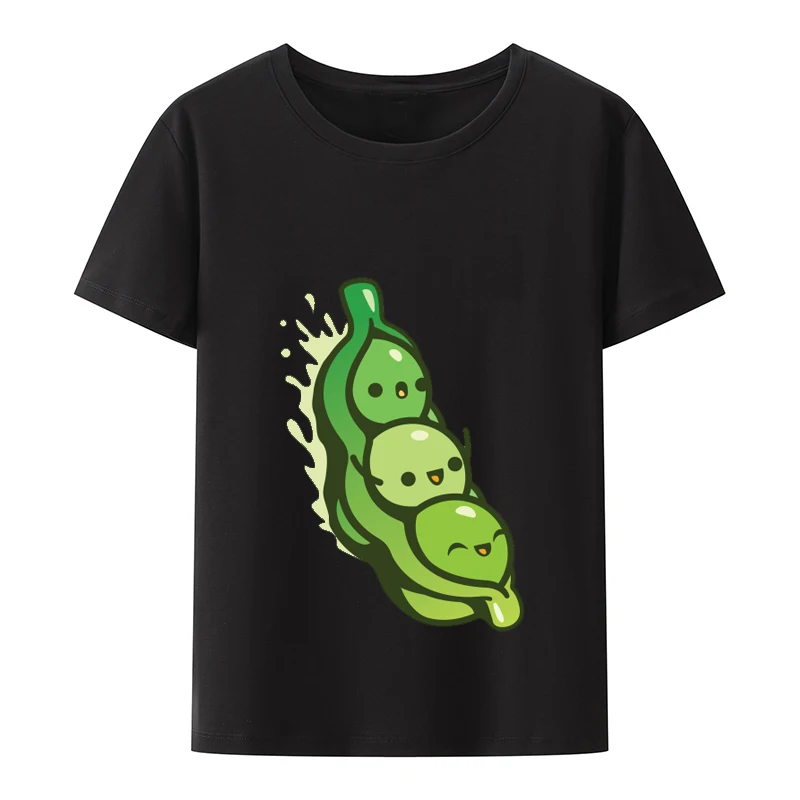 Cute Bowl Bean Pattern  Women's T Shirt  Gift Fashion Summer  Cute Tops  Casual   Sleeve T Shirt Y2k Kawaii Clothes  Vape Unique