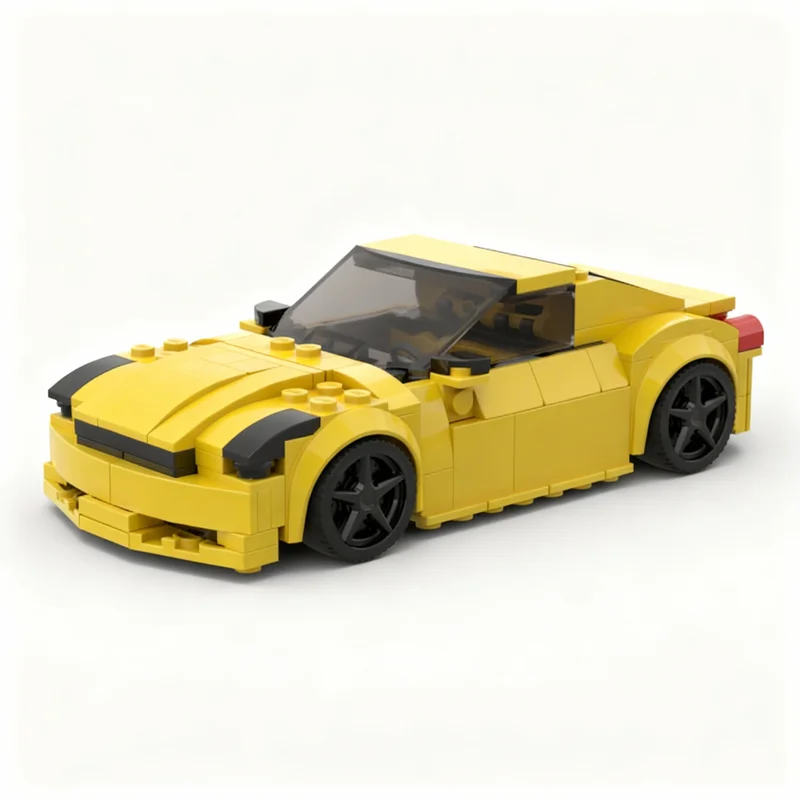 228pcs MOC City Champions Infiniti G35 Coupe Model Building Blocks Toy Idea Assemble Birthday Art Brick Education Collection