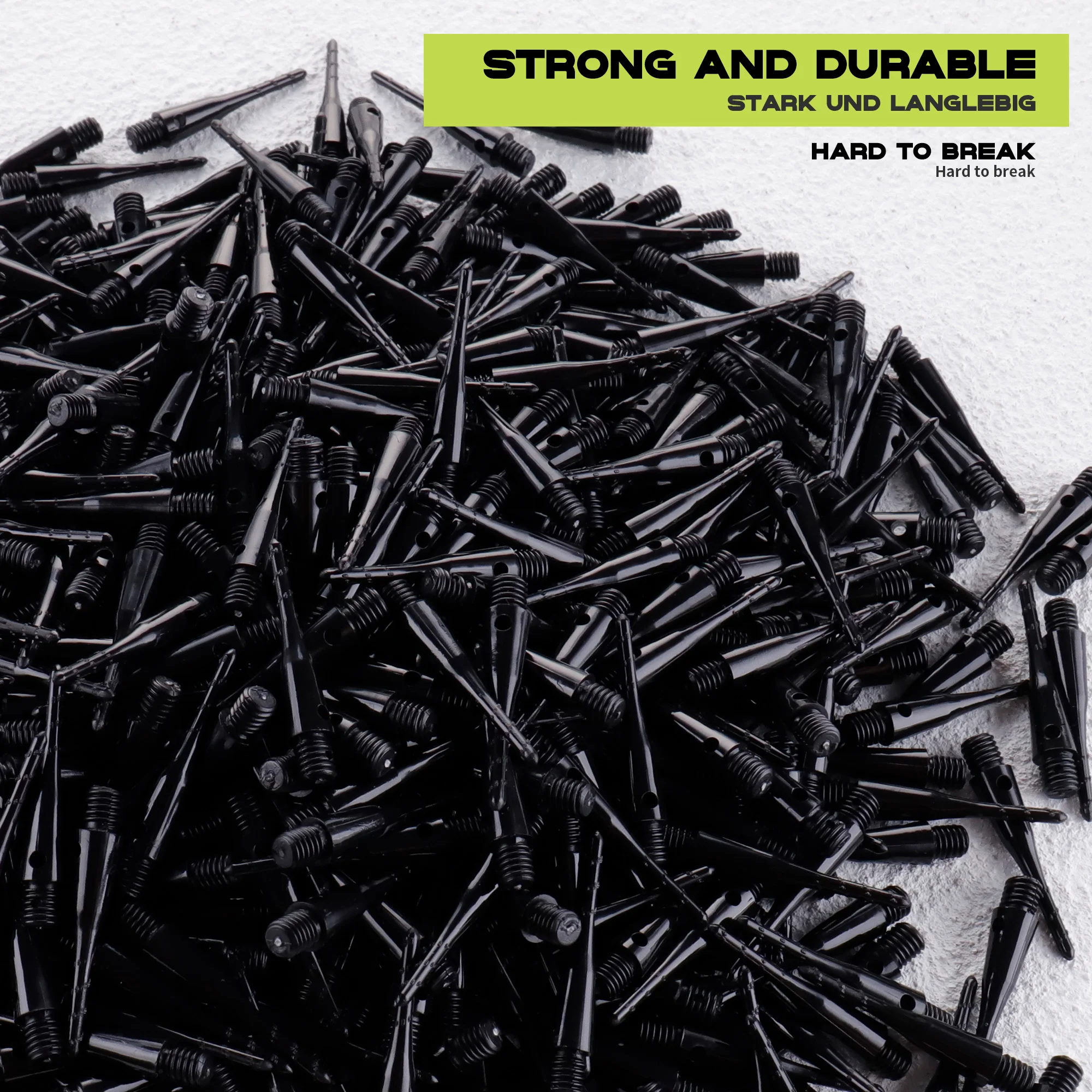 MageRabbit Soft Dart Tips with 2BA Threaded Points 100/1000 Pieces Set for Dart Games