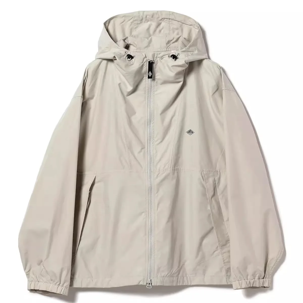 

New 2025 Autumn Nylon Outdoor Vintage Hoodie Casual Jaet Top ex Loose Fit Dstring Hem Zipper Closure ort Sle