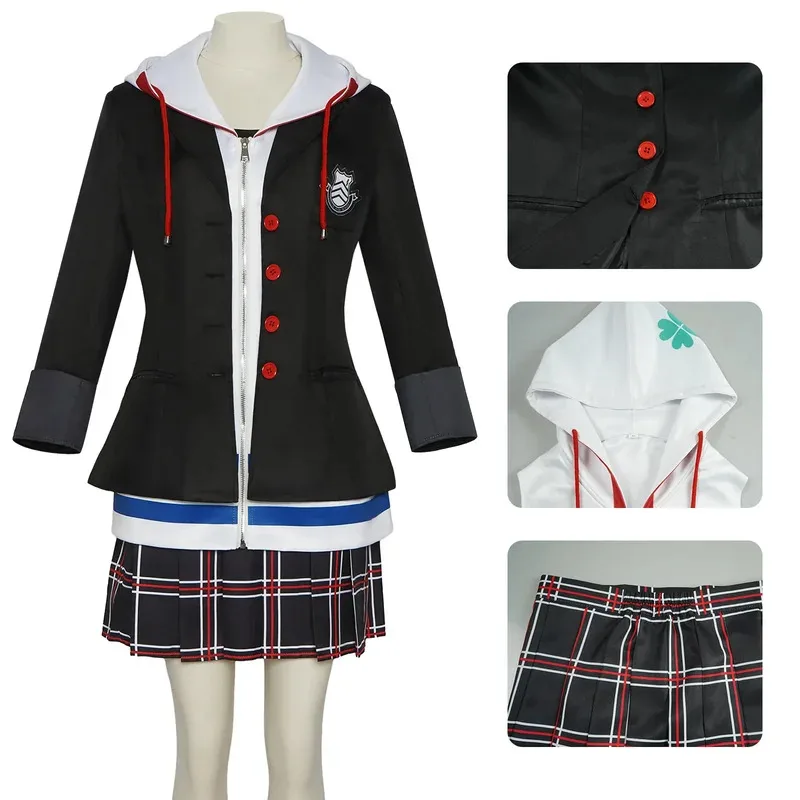 Game Cosplay Costume Amamiya Ren Kasumi Yoshizawa Cosplay Men Women School Uniform Halloween Suit Full Set with & Accessories