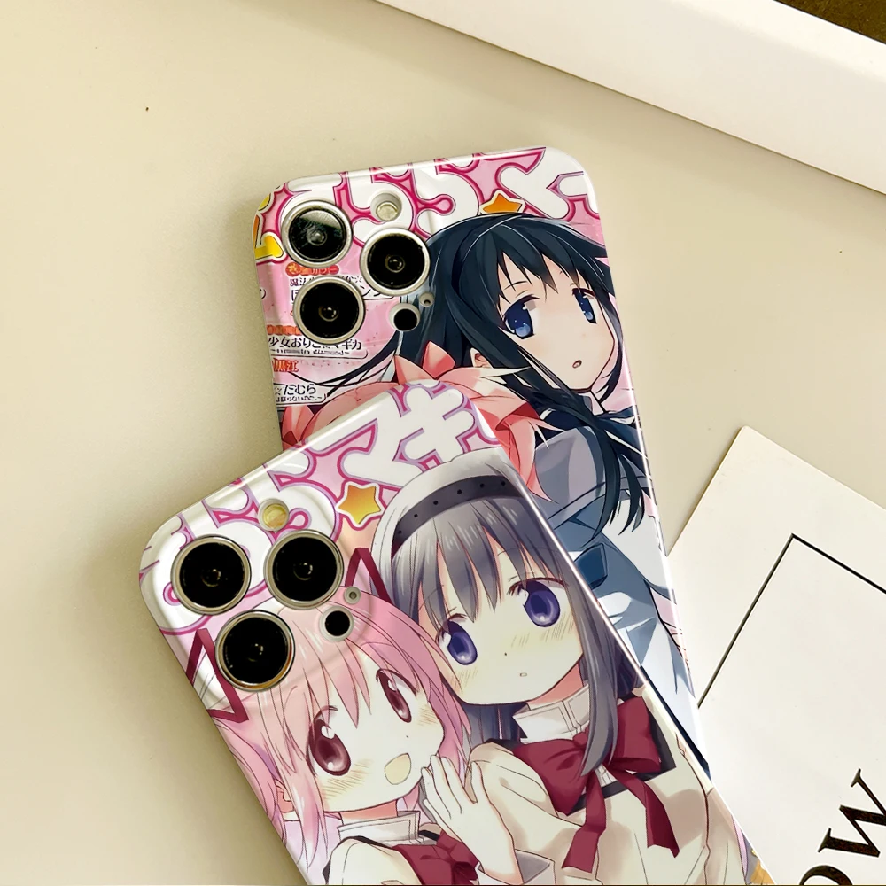 Japanese Cute Anime Girl Madoka Film Hard Phone Case for Samsung Galaxy 17 07 A16 A56 A26 A36 A55 A35 A15 A54 A14 A24 A25 4G 5G - náhled 2