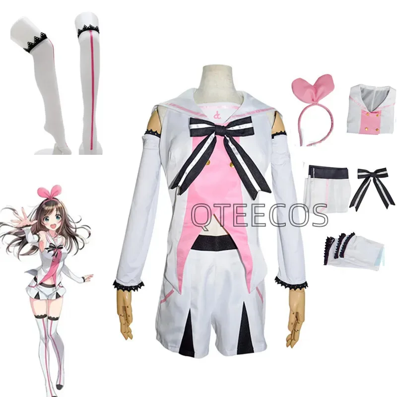 

aa124LQАниме Youtuber Kizuna AI Косплей Костюм Канал Новый наряд A.I. Популярный красивый топ, брюки, костюм, одежда повседневного вида