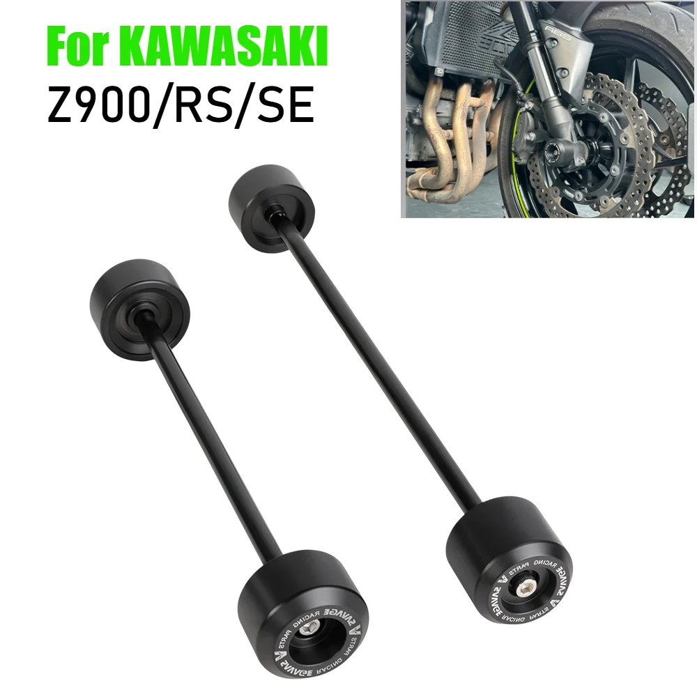 

For KAWASAKI Z900 Z900RS Z900SE Z 900 RS/SE Motorcycle Front Axle Slider Guard Rear Swingarm Wheel Fork Crash Protector Pad